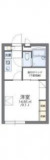 レオパレスエントラレ【205号室】の間取り