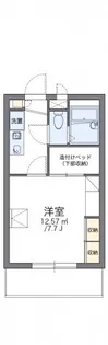 レオパレス川添Ⅱ【3階】の間取り