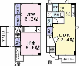 レガシー・ガーデン Ⅰ【1階】の間取り