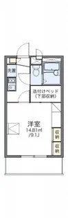 レオパレス川添【2階】の間取り