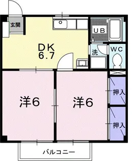 ミューズ松本Ⅲ【1階】の間取り