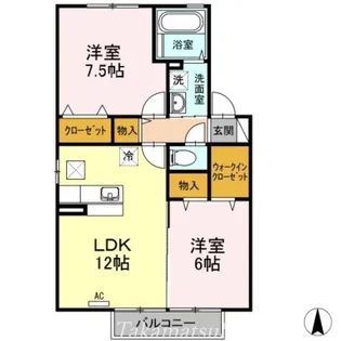 ルーチェA棟【1階】の間取り