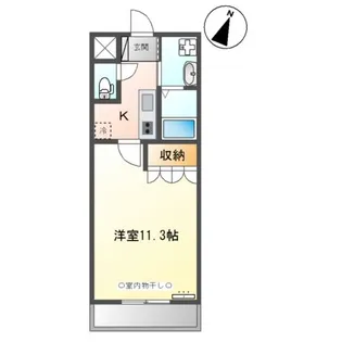 ヴァンルージュ【2階】の間取り