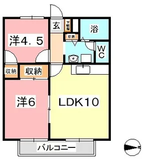 サンガーデン福島【2階】の間取り
