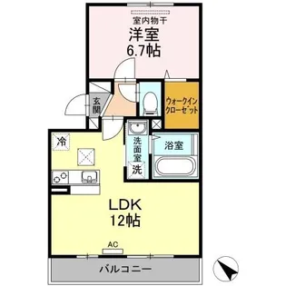 ロータス宇多津【1階】の間取り