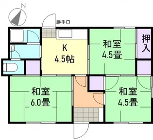 岡山県倉敷市西中新田【一戸建】の間取り