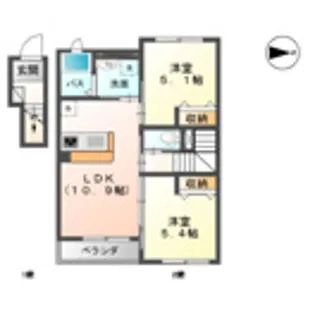 ハイン フック【2階】の間取り