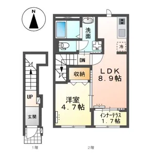 花美月【2階】の間取り