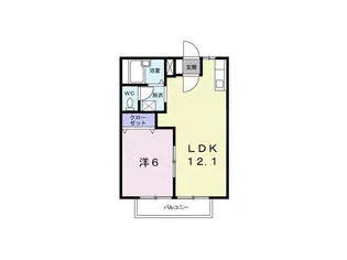シティハイツ木村【2階】の間取り