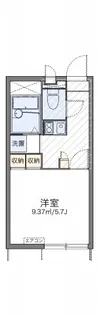 レオパレスパイナス松福【104号室】の間取り