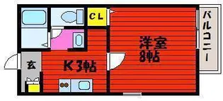 フォブール三冠A【1階】の間取り