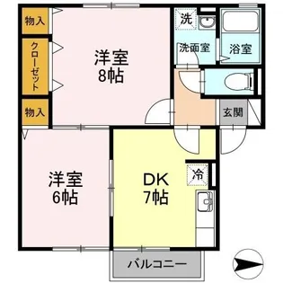 サンセール植田【2階】の間取り