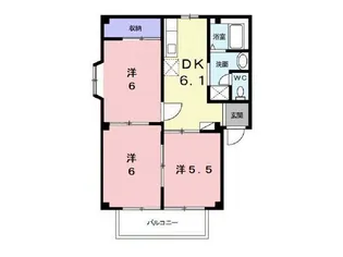 グリーンハイツまくやま 【201号室】の間取り