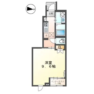 マーヴェラス明神【1階】の間取り