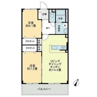 フォブールロジュマンⅠ【2階】の間取り