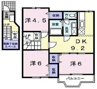ヌーベル稲木 B【2階】の間取り