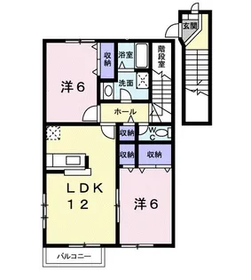 シンサリティ.MⅡ B【2階】の間取り