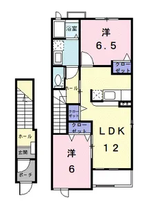 フラット・ハイム E【2階】の間取り