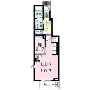 カルム樹【1階】の間取り