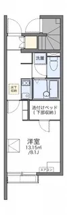 レオネクストキララⅡ【106号室】の間取り