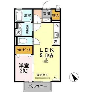 プランタン ブルック B棟【2階】の間取り