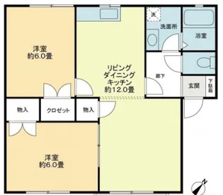 メンバーズタウン讃岐富士A【2階】の間取り