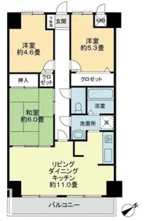 エスポワール辻【7階】の間取り