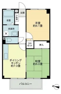 フォブール綾歌【2階】の間取り