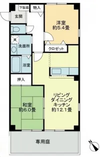 フォブール大森【1階】の間取り