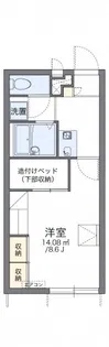 レオパレスおいし【1階】の間取り