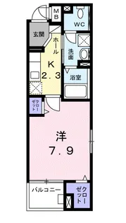 SUN16浜町【5階】の間取り
