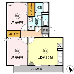 グランツ松島B【302号室】の間取り