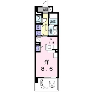 Mode Eight Ⅰ【2階】の間取り