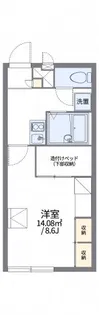 レオパレスファーストK【2階】の間取り