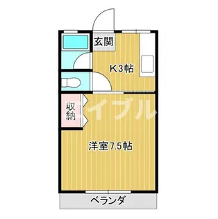 シティハイム春日Ⅱ【201号室】の間取り