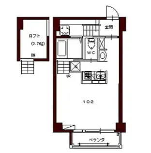 コリドールバリ【1階】の間取り