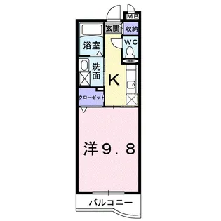 ベル・シャンブル【1階】の間取り
