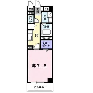 マルベル宇多津【2階】の間取り