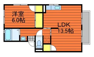 レインボーパレス A【2階】の間取り