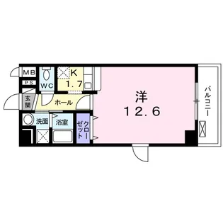 リョーアイ【4階】の間取り