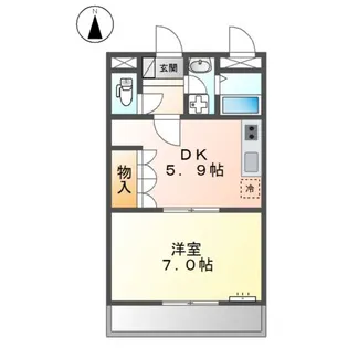プランドール【1階】の間取り