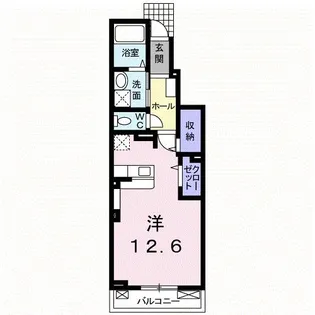 1Rの間取り画像