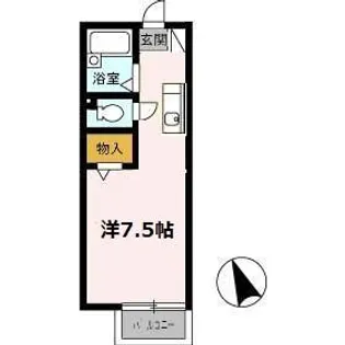 リビエールアンA【1階】の間取り