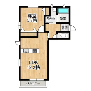 グランメリー安江【103号室】の間取り