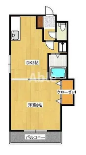 ベルエール八本松【1004号室】の間取り