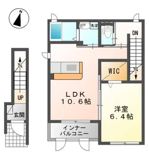 クレール【2階】の間取り