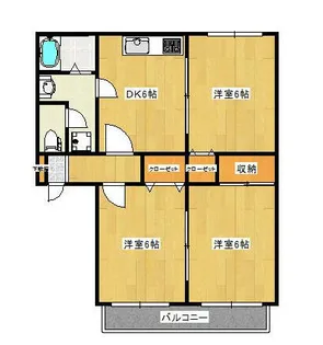 セジュール高崎D棟【101号室】の間取り