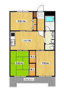 グランドゥールサンポート【2階】の間取り