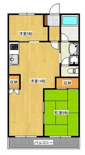 グランドゥールサンポート【403号室】の間取り