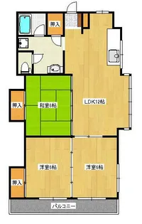 山愛ビル【301号室】の間取り